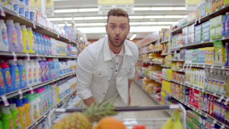 Justin Timberlake no clipe de “Can't Stop the Feeling”