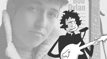 Ilustração de Bob Dylan em trecho de entrevista animada da série Blank on Blank, da PBS - Reprodução/Vídeo