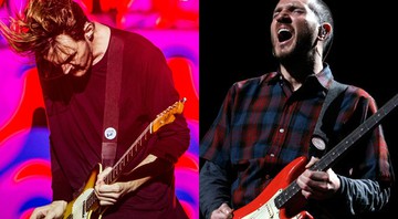 O atual, Josh Klinghoffer, e o antigo, John Frusciante, guitarrista do Red Hot Chili Peppers - AP