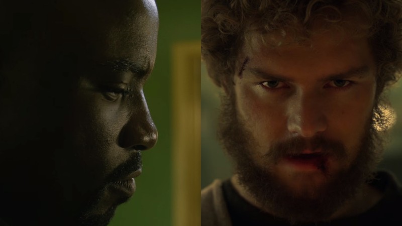 Os super-heróis da Marvel Luke Cage e Punho de Ferro, que ganham séries "solo" na Netflix