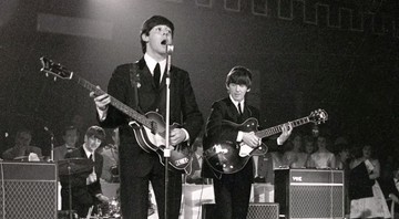 Os Beatles tocando em cena do documentário The Beatles: Eight Days A Week – The Touring Years - Reprodução/Vídeo