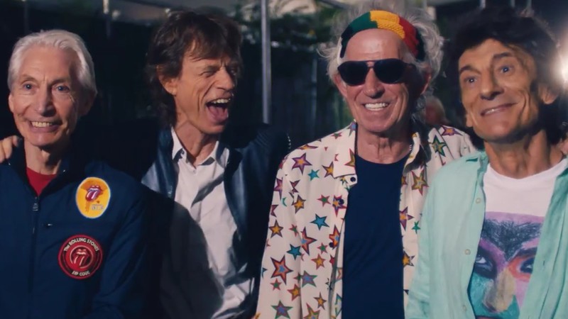 Cena do trailer do documentário The Rolling Stones Olé Olé Olé!: A Trip Across Latin America, que registra a turnê dos Rolling Stones pela América Latina em 2016