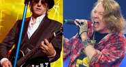 Izzy Stradlin, ex-guitarrista, e Axl Rose, vocalista, do Guns N' Roses - Reprodução/Facebook/AP