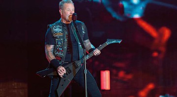 James Hetfield em um show em Minnesota, nos Estados Unidos, realizado em agosto de 2016

 - Rex Features Via Ap Images