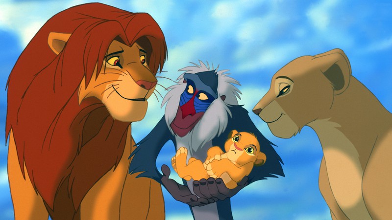 Cena do filme O Rei Leão (1994), da Disney