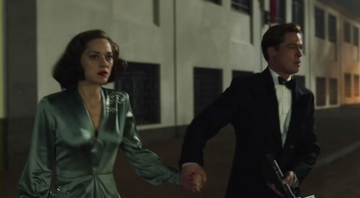 Brad Pitt e Marion Cotillard no trailer de <i>Aliados</i> - Reprodução