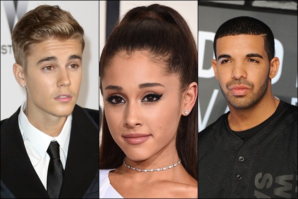 Justin Bieber, Ariana Grande e Drake foram destaques do American Music Awards 2016