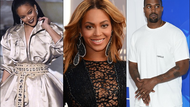 Rihanna, Beyoncé e Kanye West se destacaram entre os indicados ao Grammy 2017