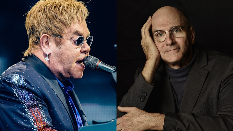 Elton John e James Taylor virão ao Brasil em 2017
