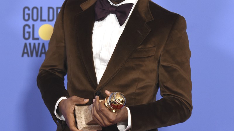 Donald Glover na cerimônia de entrega dos prêmios Globo de Ouro 2017