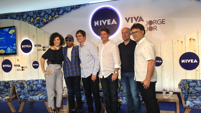 Jorge Ben Jor, Skank e Céu no evento de anúncio da sexta edição do projeto Nivea Viva