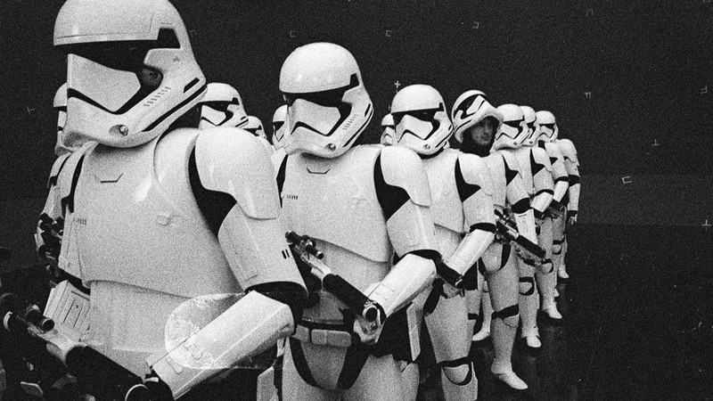 Imagem dos bastidores de Star Wars: The Last Jedi, divulgada pelo diretor Rian Johnson