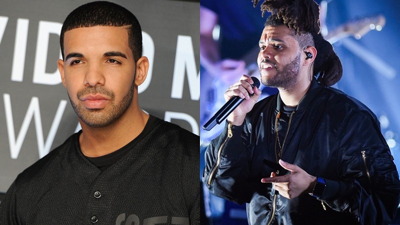 Drake e The Weeknd - Evan Agostini/Scott Roth/AP