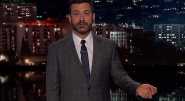 A apresentador Jimmy Kimmel no programa dele, <i>Jimmy Kimmel Live!</i> - Reprodução/Vídeo