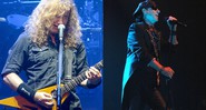 Dave Mustaine, do Megadeth, e Klaus Meine, do Scorpions - Leandro Anhelli/Thais Azevedo