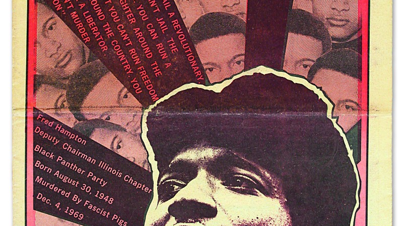 Obra de Emory Douglas, diretor artístico, designer e ilustrador do The Black Panther, jornal do extinto Partido dos Panteras Negras