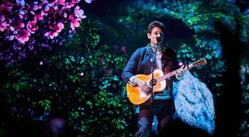 John Mayer em apresentação em Chicago, nos Estados Unidos.  - Reprodução/Instagram