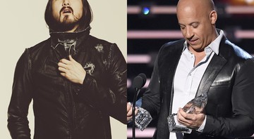 Steve Aoki e Vin Diesel - AP/Divulgação