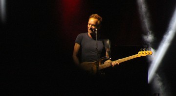 Sting durante apresentação solo no Allianz Parque, em São Paulo - Ana Luiza Ponciano