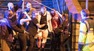 Pessoas feridas em explosão durante show da cantora Ariana Grande, na Manchester Arena, Inglaterra - Rex Features/AP
