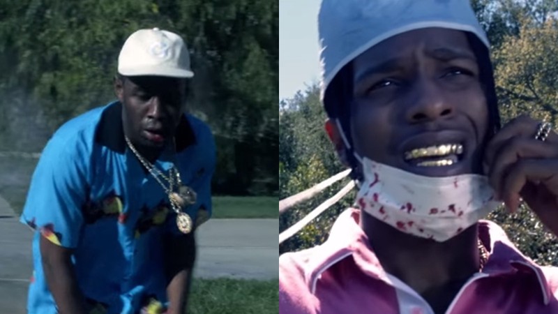 Tyler, the Creator e A$AP Rocky no clipe de "Who Dat Boy"