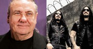 Bill Ward, baterista e cofundador do Black Sabbath, e a banda brasileira Krisiun - Image Collect; Pri Secco/Divulgação