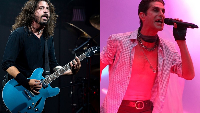 Dave Grohl, do Foo Fighters, e Perry Farrell, do Jane's Addiction