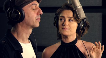 Zeca Baleiro e Alessandra Maestrini no clipe de "Que Amor é Esse?" - Reprodução