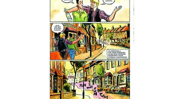 <b>A Seis Mãos</b><br>
Fábio Moon e Gabriel Bá fizeram uma adaptação de um conto do mestre Neil Gaiman para os quadrinhos

 - Divulgação