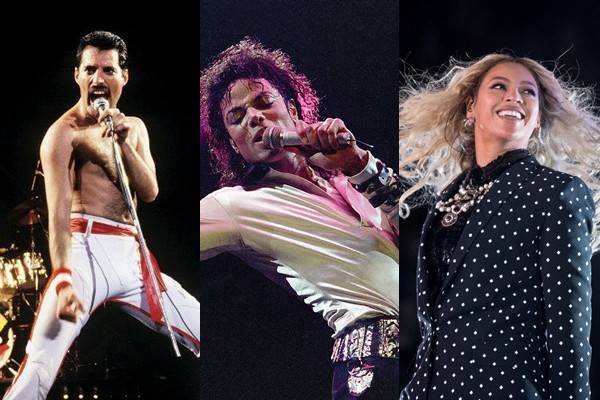 Freddie Mercury, Michael Jackson e Beyoncé