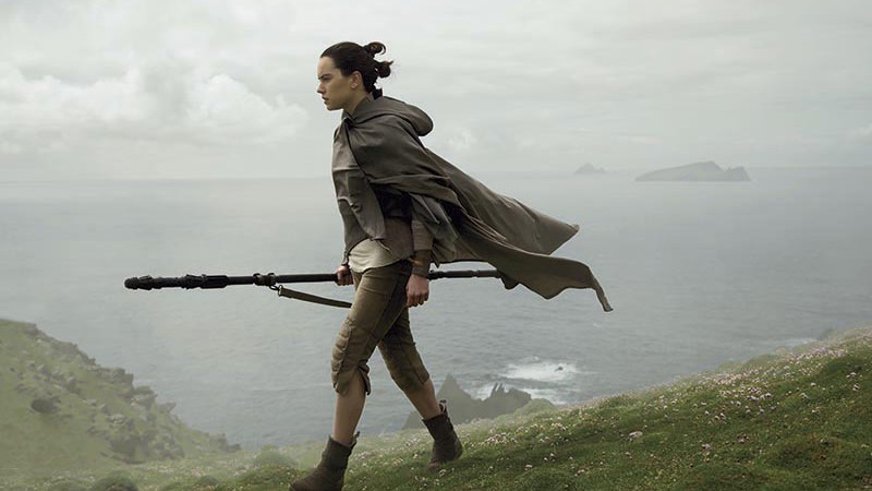 Uma Nova Esperança
Daisy Ridley como Rey em Os Últimos Jedi
