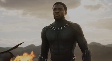 O ator Chadwick Boseman como o Pantera Negra. - Divulgação