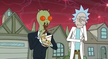 Cena do desenho Rick and Morty - Reprodução