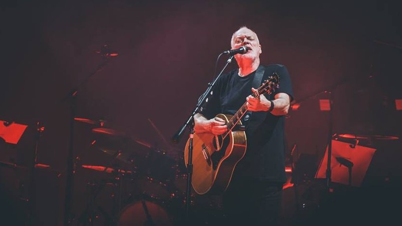 David Gilmour, ex-guitarrista do Pink Floyd, durante show no Allianz Parque, em São Paulo, em 2015