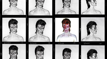 <b>David Bowie</b><br>
Prova de fotos de Aladdin Sane - Duffy/©Duffy Archive & The David Bowie Archive