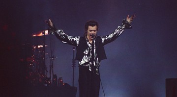 Harry Styles durante show no Espaço das Américas, em São Paulo - Cabra