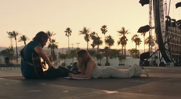 Bradley Cooper e Lady Gaga em cena do trailer do filme Nasce Uma Estrela - Reprodução/Vídeo