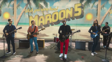 Maroon 5 no clipe de "Three Little Birds" - Reprodução