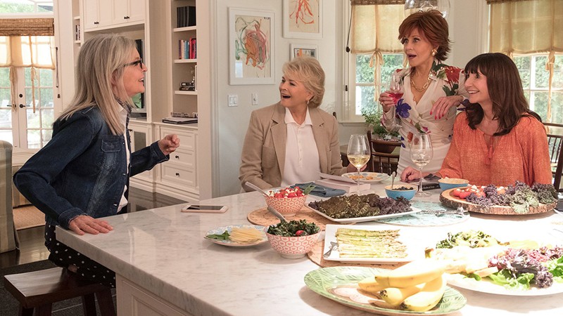 Diane Keaton, Candice Bergen, Jane Fonda e Mary Steenburgen em cena do filme Do Jeito Que Elas Querem(2018)