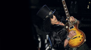 <B>O Embaixador</B><br>
Slash corre o mundo divulgando a Gibson

 - AP Photo/Seth Wenig