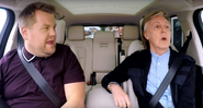 James Corden e Paul McCartney no quadro “Carpool Karaoke” - Reprodução
