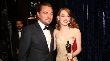 Leonardo DiCaprio e Emma Stone no Oscar 2017 (Foto: Christopher Polk / Getty Images)