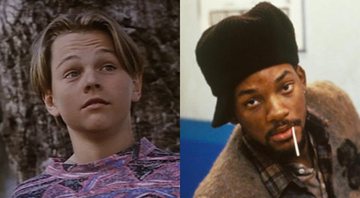 None - Leonardo DiCaprio em Criaturas 3 (1991) (Foto: Divulgação) e Will Smith em A Lei de Cada Dia (1991) (Foto: Reprodução)