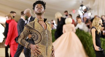 None - Lil Nas X no Met Gala 2021 (Foto: Mike Coppola/Getty Images)
