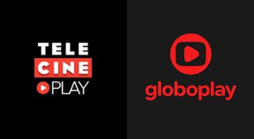 None - Logo Telecine Play (Foto: Reprodução) e logo Globoplay (Foto: Reprodução)