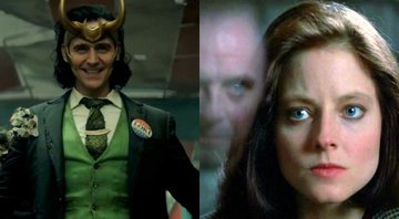 None - Loki (Foto: Reprodução/Marvel) e O Silêncio dos Inocentes (Foto: Reprodução / Orion Pictures)