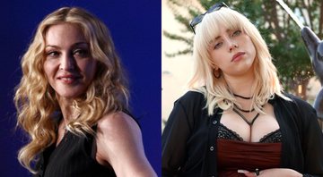 None - Madonna (Foto: Win McNamee/Getty Images) e Billie Eilish (Foto: Matt Winkelmeyer/Getty Images for Spotify)