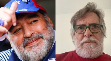 None - Maradona / José de Abreu (foto: reprodução/ Instagram / Getty Images)
