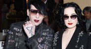 Marilyn Manson e Dita Von Teese (Foto: Getty Images / Presley Ann / Correspondente)