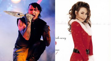 None - Marilyn Manson e Mariah Carey (Fotos: Chris Pizzello/Invision/AP e Reprodução)